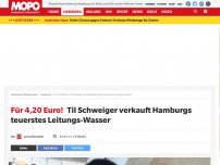 Bild zum Artikel: Für 4,20 Euro!: Til Schweiger verkauft Hamburgs teuerstes Leitungs-Wasser