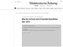 Bild zum Artikel: Martin Schulz wird Kanzlerkandidat der SPD