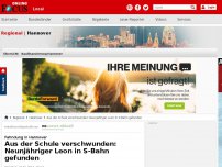 Bild zum Artikel: Fahndung in Hannover - Aus Schule verschwunden: Wo ist der neunjährige Leon?