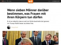 Bild zum Artikel: Wenn sieben Männer darüber bestimmen, was Frauen mit ihren Körpern tun dürfen