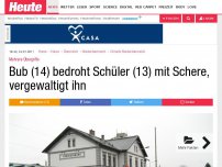 Bild zum Artikel: Mehrere Übergriffe: Bub (14) bedroht Schüler (13) mit Schere, vergewaltigt ihn