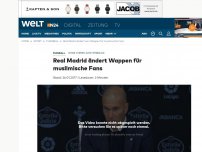 Bild zum Artikel: Christliche Symbolik entfernt: Real Madrid ändert Wappen für muslimische Fans