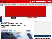 Bild zum Artikel: Innere Sicherheit - Beamte packen aus: Der Polizeinachwuchs wird immer unfähiger