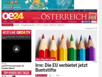 Bild zum Artikel: Irre: Die EU verbietet jetzt Buntstifte