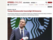 Bild zum Artikel: Starbucks, Tesla, GE: Trumps Einreiseverbot beunruhigt US-Konzerne