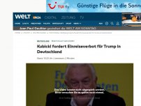 Bild zum Artikel: Reaktion auf das Dekret: Kubicki fordert Einreiseverbot für Trump in Deutschland