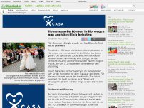 Bild zum Artikel: Ehe für alle - Homosexuelle können in Norwegen nun auch kirchlich heiraten