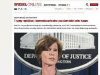 Bild zum Artikel: Nach Kritik an Einreiseverbot: Trump entlässt kommissarische Justizministerin Yates