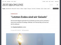 Bild zum Artikel: Großbritannien: 'Letzten Endes sind wir Geiseln'