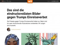 Bild zum Artikel: Das sind die eindrucksvollsten Bilder gegen Trumps Einreiseverbot