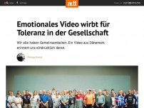 Bild zum Artikel: Video lehrt Toleranz: Wer dabei nicht weint, ist ein Monster