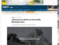 Bild zum Artikel: G20-Gegner: Linksextreme dürfen an Universität Blockaden üben