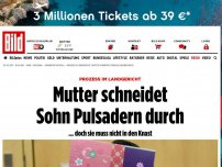 Bild zum Artikel: Prozess am Landgericht - Mutter schneidet Sohn Pulsadern durch