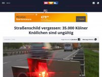 Bild zum Artikel: Straßenschild vergessen: 35.000 Kölner Knöllchen sind ungültig