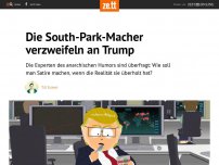 Bild zum Artikel: Die South-Park-Macher verzweifeln an Trump