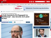 Bild zum Artikel: 'Verschleiertes Zusatzeinkommen' - Schulz kassierte EU-Tagegeld im Wahlkampf - das könnte sich jetzt rächen