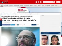Bild zum Artikel: SPD-Kanzlerkandidat  - Schulz wirft Trump 'Niedertracht' vor
