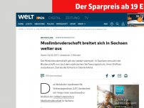 Bild zum Artikel: Verfassungsschutz: Muslimbruderschaft breitet sich in Sachsen weiter aus