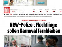 Bild zum Artikel: Internes Schreiben an Asylheime - NRW-Polizei: Flüchtlinge sollen Karneval fernbleiben