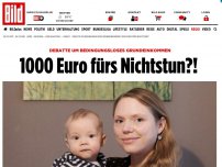 Bild zum Artikel: Grundeinkommen - 1000 Euro fürs Nichtstun?! 