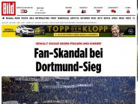Bild zum Artikel: Gewalt sogar gegen Kinder - Fan-Skandal bei Dortmund-Sieg