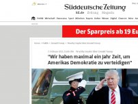 Bild zum Artikel: 'Wir haben maximal ein Jahr Zeit, um Amerikas Demokratie zu verteidigen'