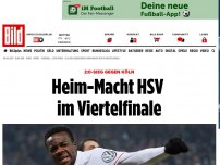 Bild zum Artikel: Super-Leistung - HSV im Viertelfinale