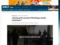 Bild zum Artikel: SPD-Flüchtlingsdebatte: 'Nachzug für syrische Flüchtlinge wieder erleichtern'