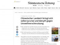 Bild zum Artikel: Chinesischer Landwirt bringt sich selbst Jura bei und kämpft gegen Umweltverschmutzung