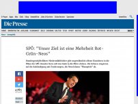 Bild zum Artikel: SPÖ: 'Unser Ziel ist eine Mehrheit Rot-Grün-Neos'