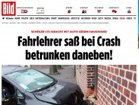 Bild zum Artikel: Schüler baut Unfall - Fahrschul-Crash: Fahrlehrer saß betrunken daneben