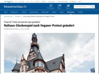 Bild zum Artikel: Limburg ändert Rathaus-Glockenspiel nach Veganer-Protest