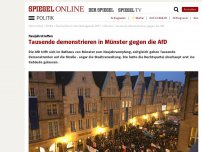 Bild zum Artikel: Neujahrstreffen: Tausende demonstrieren in Münster gegen die AfD