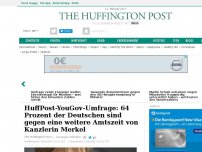Bild zum Artikel: Merkel-Müdigkeit: 64 Prozent der Deutschen wollen Wechsel im Kanzleramt (EXKLUSIV)