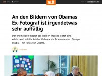 Bild zum Artikel: An den Bildern von Obamas Ex-Fotograf ist irgendetwas sehr auffällig