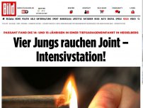 Bild zum Artikel: Von Passant gerettet - Vier Jungs rauchen Joint – Intensivstation!