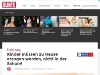 Bild zum Artikel: Erziehung: Kinder müssen zu Hause erzogen werden, nicht in der Schule!