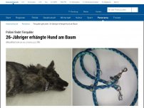 Bild zum Artikel: Geständnis im Fall des getöteten Hundes