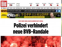 Bild zum Artikel: Vorm Darmstadt-Spiel - Polizei stoppt BVB-Hooligans