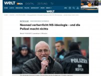 Bild zum Artikel: Kriegsgedenken in Dresden: Neonazi verherrlicht NS-Ideologie - und die Polizei macht nichts