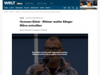 Bild zum Artikel: 'Deutschland über alles': Hymnen-Eklat - Rittner wollte Sänger Mikro entreißen