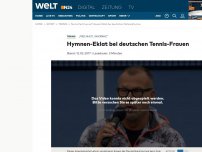 Bild zum Artikel: 'Frechheit, Ignoranz': Hymnen-Eklat bei deutschen Tennis-Frauen