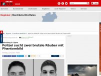 Bild zum Artikel: Fahndung in Lippe - Polizei sucht zwei brutale Räuber mit Phantombild