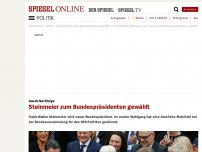 Bild zum Artikel: Gauck-Nachfolge: Steinmeier zum Bundespräsidenten gewählt