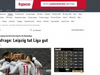 Bild zum Artikel: Fan-Umfrage: Leipzig Bereicherung für die Liga