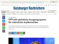 Bild zum Artikel: FPÖ will nächtliche Ausgangssperre für männliche Asylbewerber