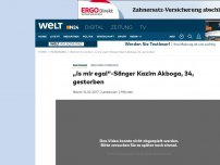 Bild zum Artikel: Berliner Comedian: 'Is mir egal'-Sänger Kazim Akboga, 34, gestorben