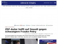 Bild zum Artikel: ZDF-Autor hofft auf Gewalt gegen schwangere Frauke Petry
