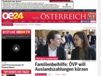 Bild zum Artikel: Familienbeihilfe: ÖVP will Auslandszahlungen kürzen