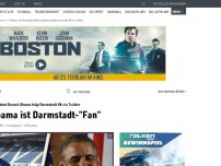Bild zum Artikel: Irre: Obama ist Darmstadt-'Fan'